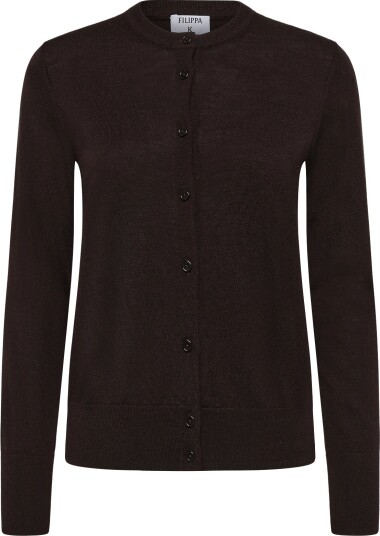 Filippa K Merino Short Cardigan Brown S
