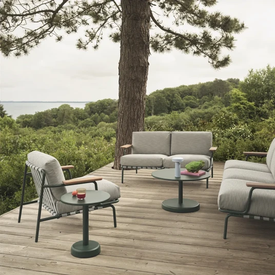 Muuto Settle Lenestol Ribbed Weave 2/Dark Green Muuto Settle Lenestol Ribbed Weave 2/Dark Green