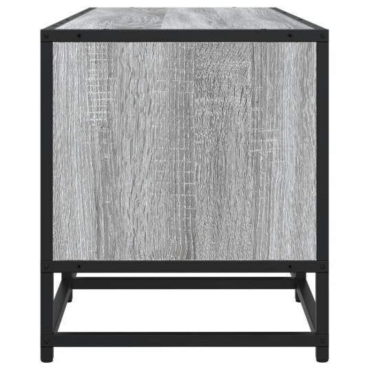  TV-benk grå sonoma 100x35x41 cm konstruert tre og metall 8721102838965