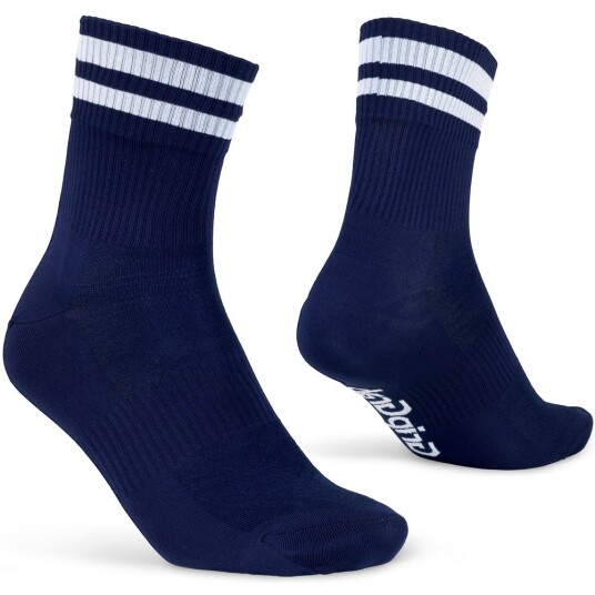 Gripgrab Original Stripes Crew Socks XS (35-38) Navy Blue