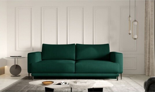 Sofa Eltap Dalia 248x84x95 cm Nube 35 Grønn