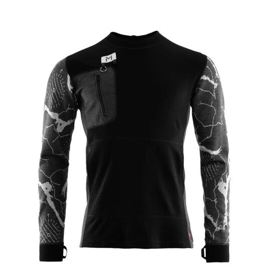 Aclima Men's Lars Monsen Femunden Crewneck XXL , Jet Black/Marengo/Femunden Dark Aclima Men's Lars Monsen Femunden Crewneck XXL , Jet Black/Marengo/Femunden Dark