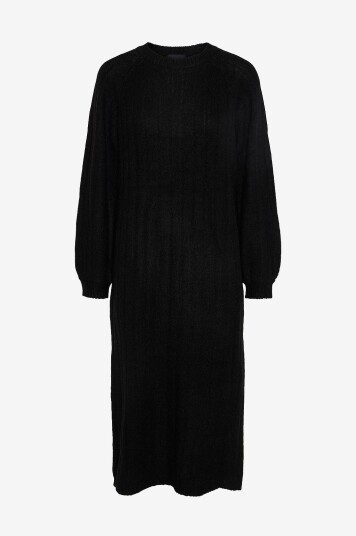 Pieces Kjole pcMaggy LS Knit Dress Svart
