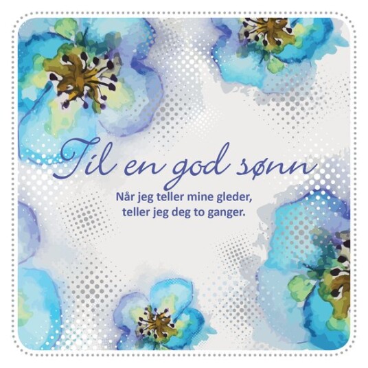 Kort doble God sønn
