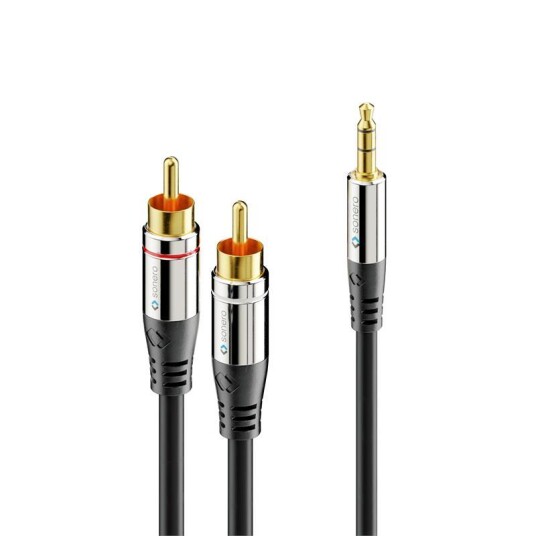 Purelink Sonero Lydkabel 3,5 mm Til 2x RCA 15 m