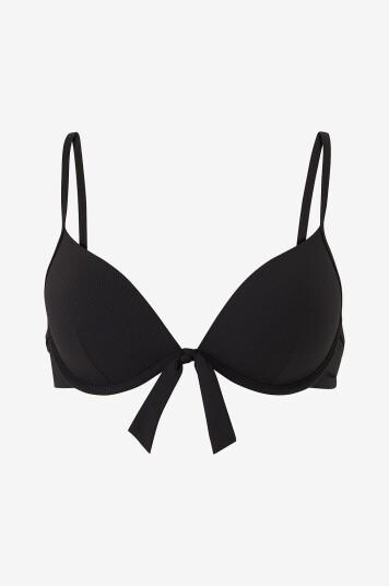 Esprit - Bikini-BH Hamptons Beach Padded Plunge - Svart