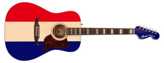 Fender Buck Owens Kingman Med Case Red White and Blue Fender Buck Owens Kingman Med Case Red White and Blue