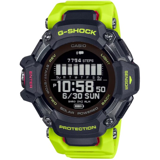 Casio G-Squad GBD-H2000-1A9ER - Herre - 52 mm - Digitalt - Digitalt/Smartwatch - Mineralglas