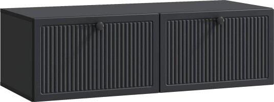  Vegghengt TV skap Svart 98 x 41 x 30 cm Konstruert tre