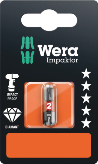Wera Impaktor PH2 Bits 25 mm