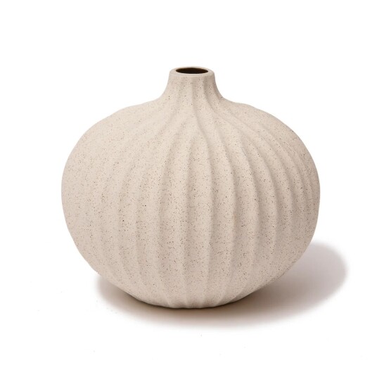 Lindform Bari vase Sand white light line L Lindform Bari vase Sand white light line L