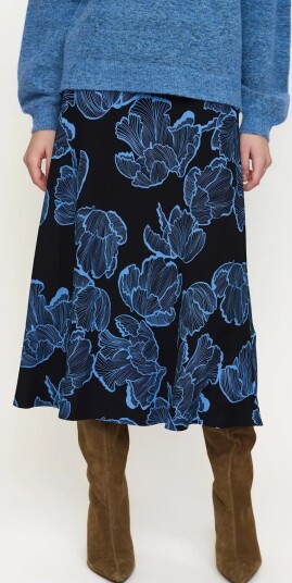 Soft Rebels Srhanni Midi Skirt Blue M