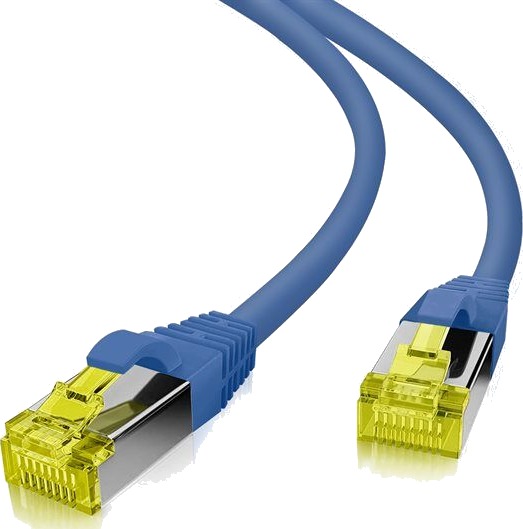 Helos S/Ftp Pimf Cat 6A 7.5M 7,5 M Cat6a S/Ftp S-Stp Rj-45 Rj-45 Blå