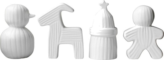 Juletog 4-pk, Shiny White