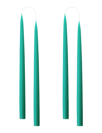 Kunstindustrien Hand Dipped Candles, 4 Pack - Blue - ONE SIZE