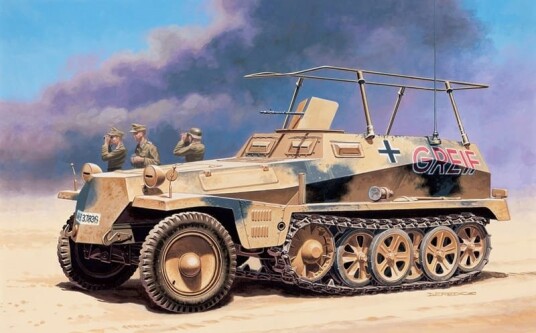 Italeri Sd.Kfz. 250/3 Militærmodell 1/72 fra Andre Verdenskrig