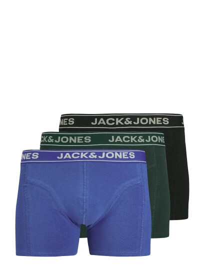 Jack & Jones Jacblack Friday Trunks 3 Pack - Blue - XL Jack & Jones Jacblack Friday Trunks 3 Pack - Blue - XL