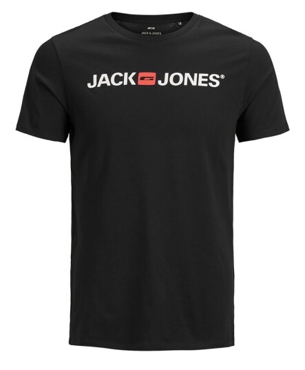 Jack & Jones Jack&jones; Corp Logo Tee Svart 2XL