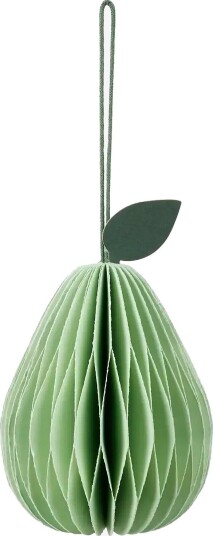 Broste Copenhagen Pear Ornament   LIGHT GREEN   H:8 cm