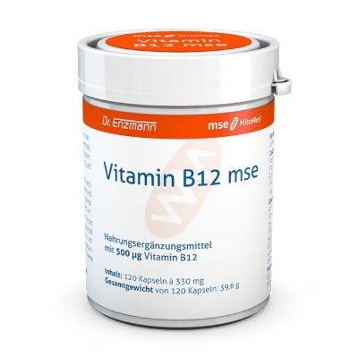 Vitamin B12 mse 500 µg 120 kapsler Vitamin B12 mse 500 µg 120 kapsler