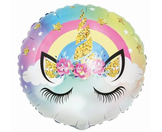 Folieballong Unicorn /enhjørning 45cm/18inch