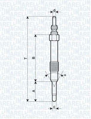 Glødeplugg MAGNETI MARELLI 062900014304