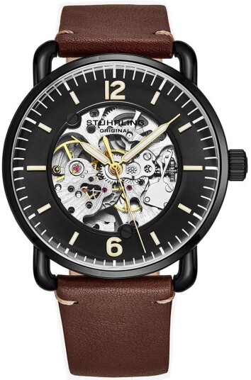 Stührling Original Herreklokke 3972.3 Legacy Mantra Sort/Lær Ø42 mm Stührling Original Herreklokke 3972.3 Legacy Mantra Sort/Lær Ø42 mm
