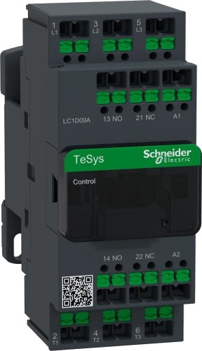 Schneider Electric Kontaktor Deca 9A 3P 100V AC Snap-in, LC1D09AK7