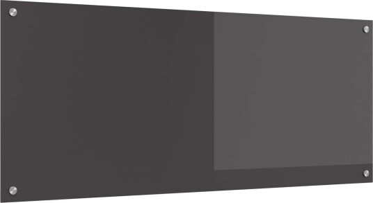 vidaXL Kjøkkenbakplate Mørke grå 120 x 50 x 0,6 cm herdet glass