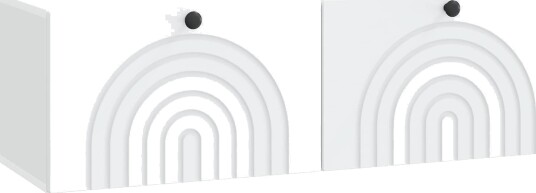 Vegghengt TV skap Hvit 98 x 31 x 30 cm Konstruert tre Vegghengt TV skap Hvit 98 x 31 x 30 cm Konstruert tre