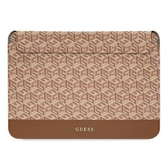 Guess Gcube Stripes 16" Laptopveske Brun