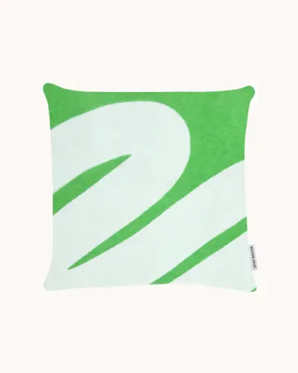 Maison Deux Swirl Putetrekk 50x50 Grønn/Hvit