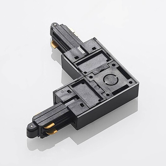 Lindby hjørnekontakt Linaro, svart, 1-fase system