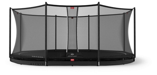 BERG Toys Berg Trampoline Grand Favorit Inground 520 Cm Sort Med Comfort Sikkerhetsett 520x345 cm oval Sort