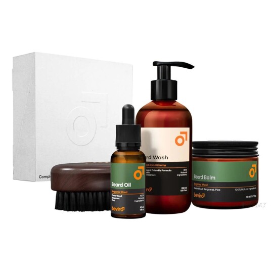 Beviro Accessories Complete Beard Set Bergamia Wood