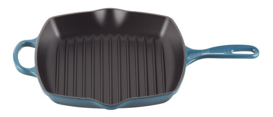 Le Creuset Signature grillpanne kvadratisk 26 cm deep teal Le Creuset Signature grillpanne kvadratisk 26 cm deep teal