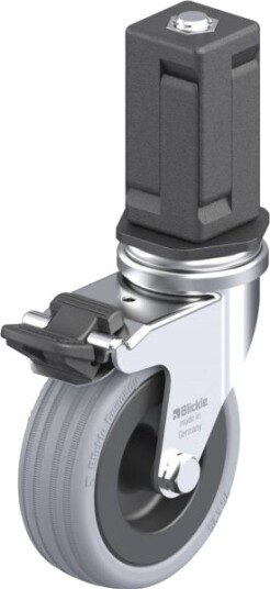 Blickle 848005 Lra-Vpa 75G-Fi-Ev05 Styrehjul Med Brems Hjuldiameter 75 Mm Bæreevne Maks. 60 Kg 1 Stk