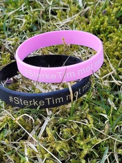 TikTok SterkeTim armbånd i silikon farge sort
