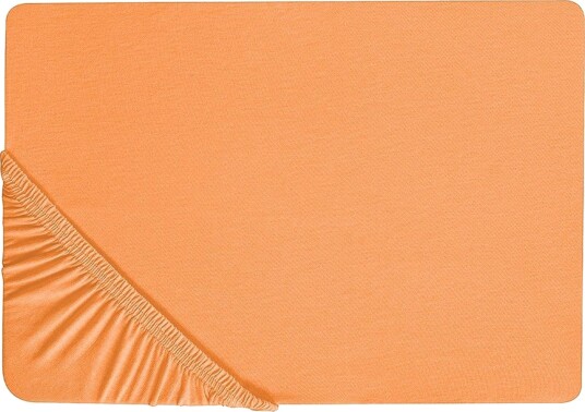 Laken med strikk Janbu Oransje 140x200 cm Oransje 140x200 cm