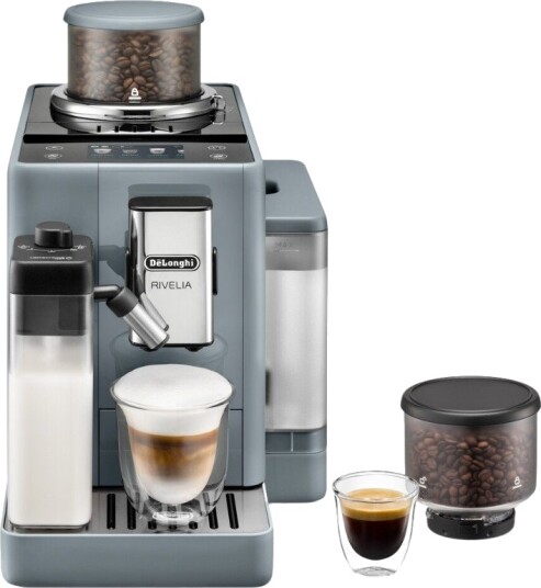 DeLonghi Rivelia EXAM440.55.G Automatisk Espressomaskin med Innebygd Kaffekvern, Grå DeLonghi Rivelia EXAM440.55.G Automatisk Espressomaskin med Innebygd Kaffekvern, Grå