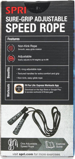 SPRI Sure-Grip Adjustable Speed Rope SPRI Sure-Grip Adjustable Speed Rope