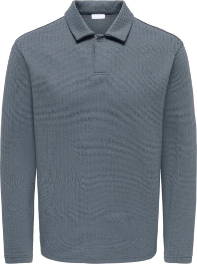 ONLY & SONS Onstrey Life Reg Ls Frml Polo TURBULENCE L