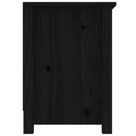 vidaXL TV-benk svart 103x36,5x52 cm heltre furu