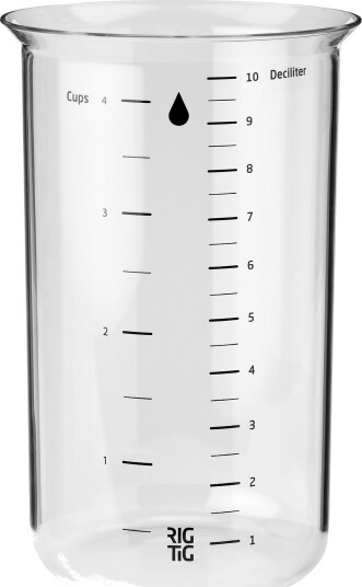 RIG TIG MIX IT målekopp glass 1L klar