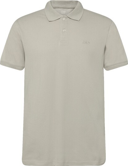 GAP Gap Logo Pique Polo Shirt MOONSTONE S