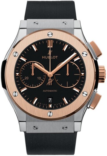 Hublot Herreklokke 521.NO.1181.RX Classic Fusion Sort/Gummi Ø45 mm Hublot Herreklokke 521.NO.1181.RX Classic Fusion Sort/Gummi Ø45 mm