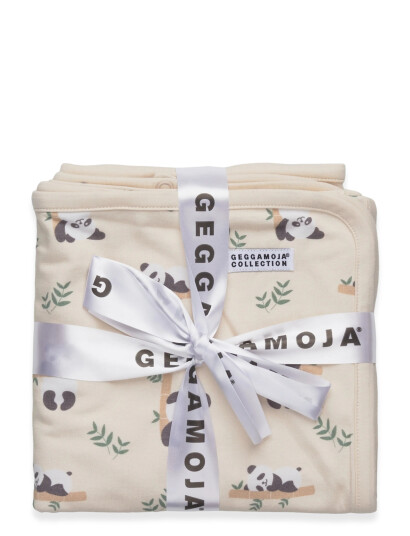 Geggamoja Bamboo Baby Blanket Beige Panda 15 One Size - Beige - ONE SIZE Geggamoja Bamboo Baby Blanket Beige Panda 15 One Size - Beige - ONE SIZE