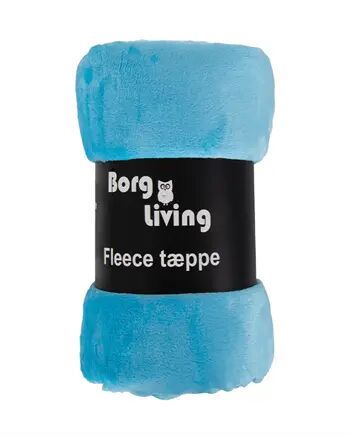 Borg Living Fleeceteppe Lyse blå 150x200 cm Ekstra myk og fin