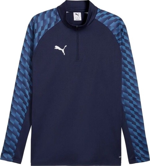 PUMA Treningsskjorte teamLIGA26 1/4 glidelås PUMA Navy/PUMA White Barn størrelse 164 cm