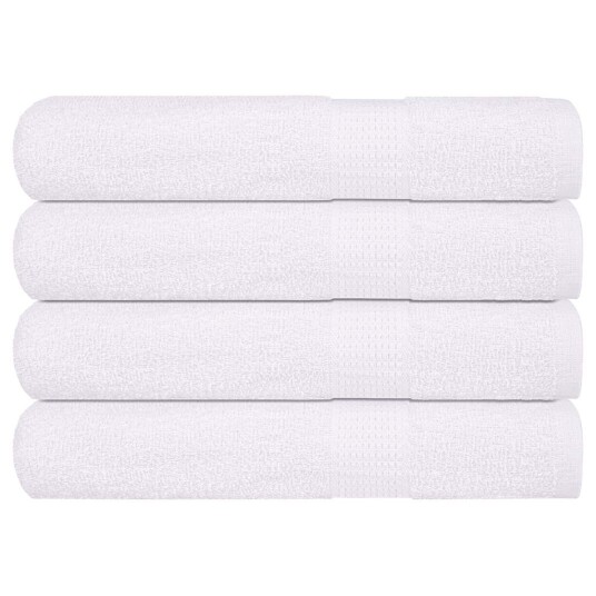 Badstuhåndklær FROGN 4 stk hvit 80x200 cm 360 gsm Badstuhåndklær FROGN 4 stk hvit 80x200 cm 360 gsm